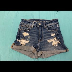 American eagle jean shorts | denim